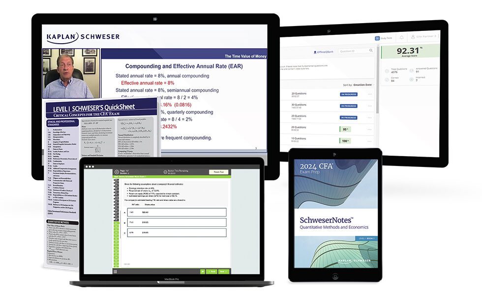 Kaplan Schweser CFA: Detailed Reviews, Study Packages & Discounts 7 2024 CFA Level I Essential 980x980 1 1 edited